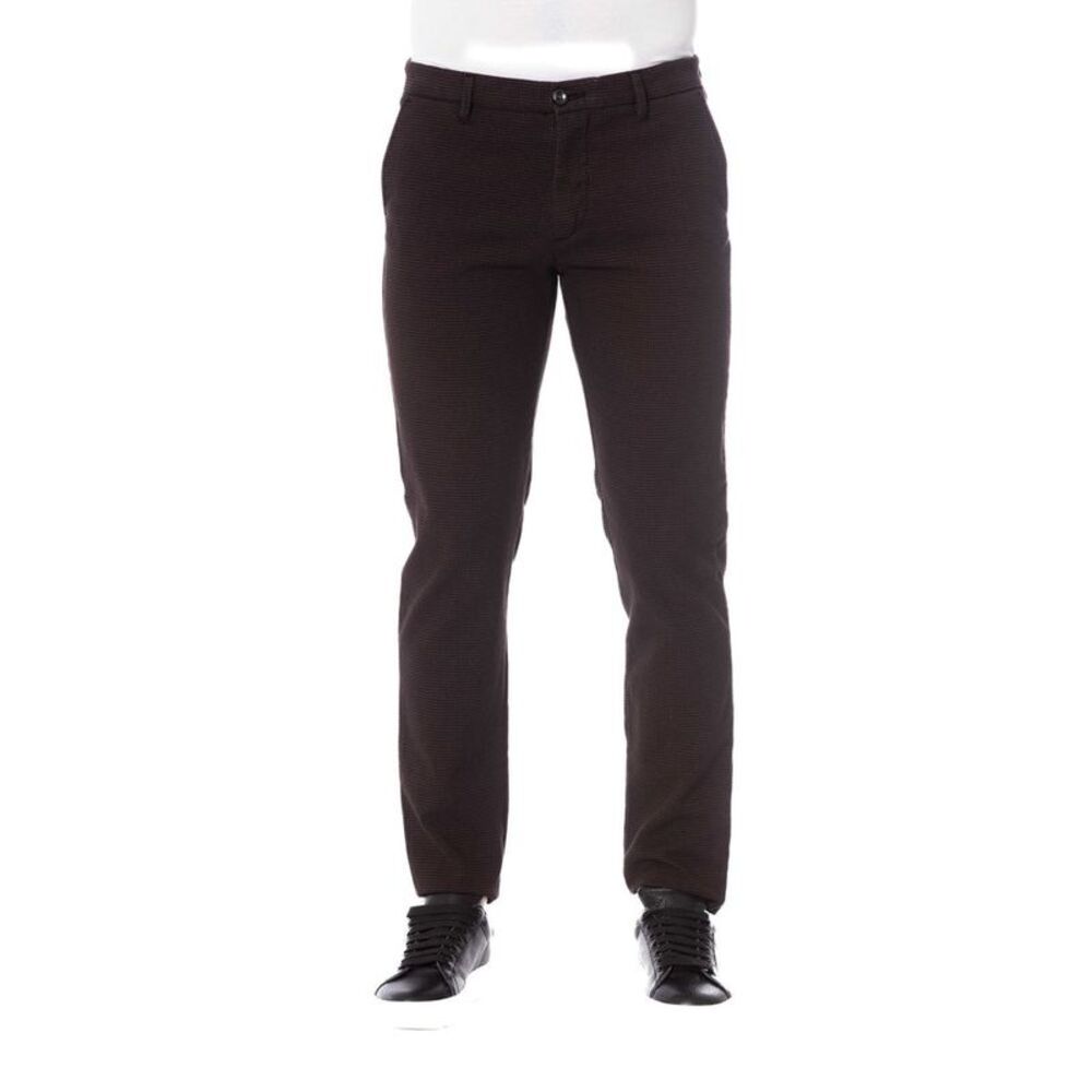 Trussardi Jeans Brown Cotton Men Men's Trouser